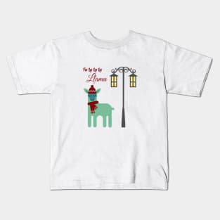 Festive Llama Kids T-Shirt